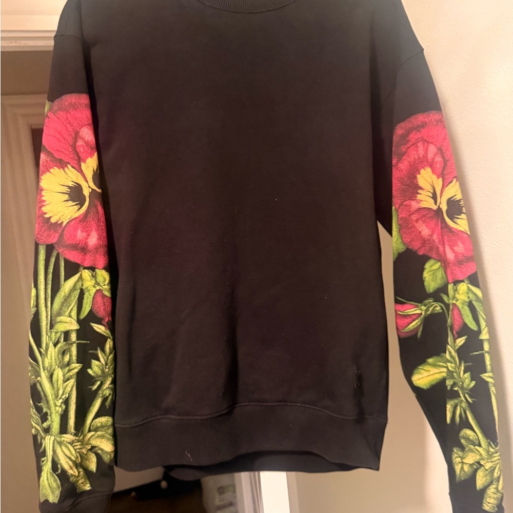 Kenzo Floral Sleeves Sweater Medium